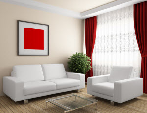Contemporary Living Room Curtain